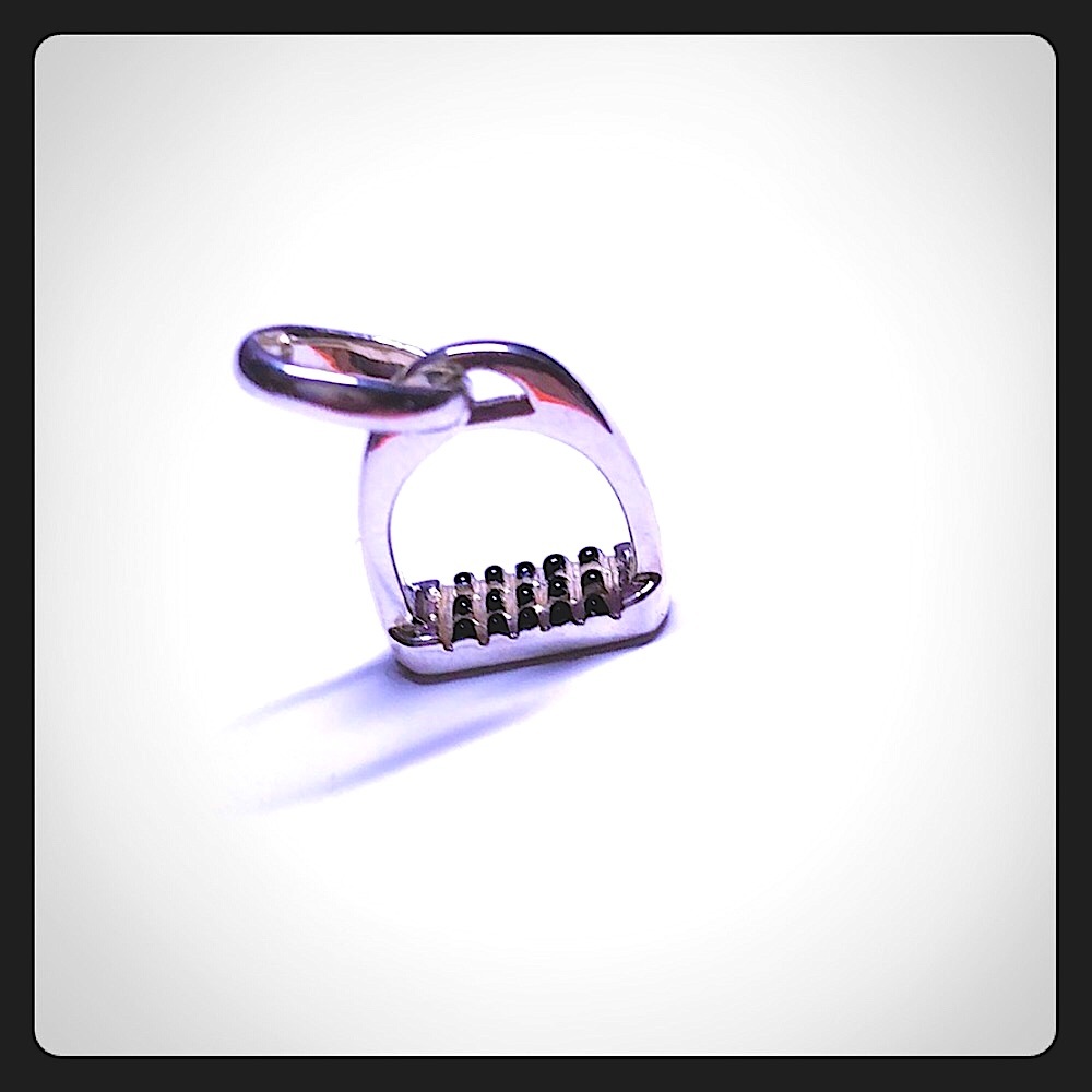 NEW Quality Sterling silver horse stirrup charm